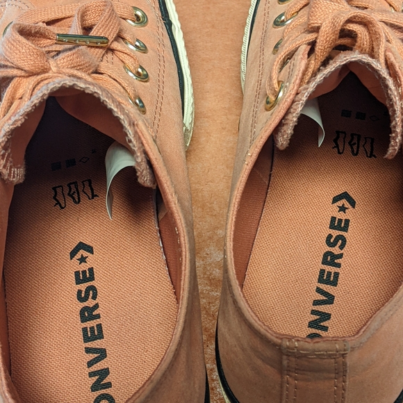 Converse Women's Peach Canvas Sneakers - Picture 5 of 7